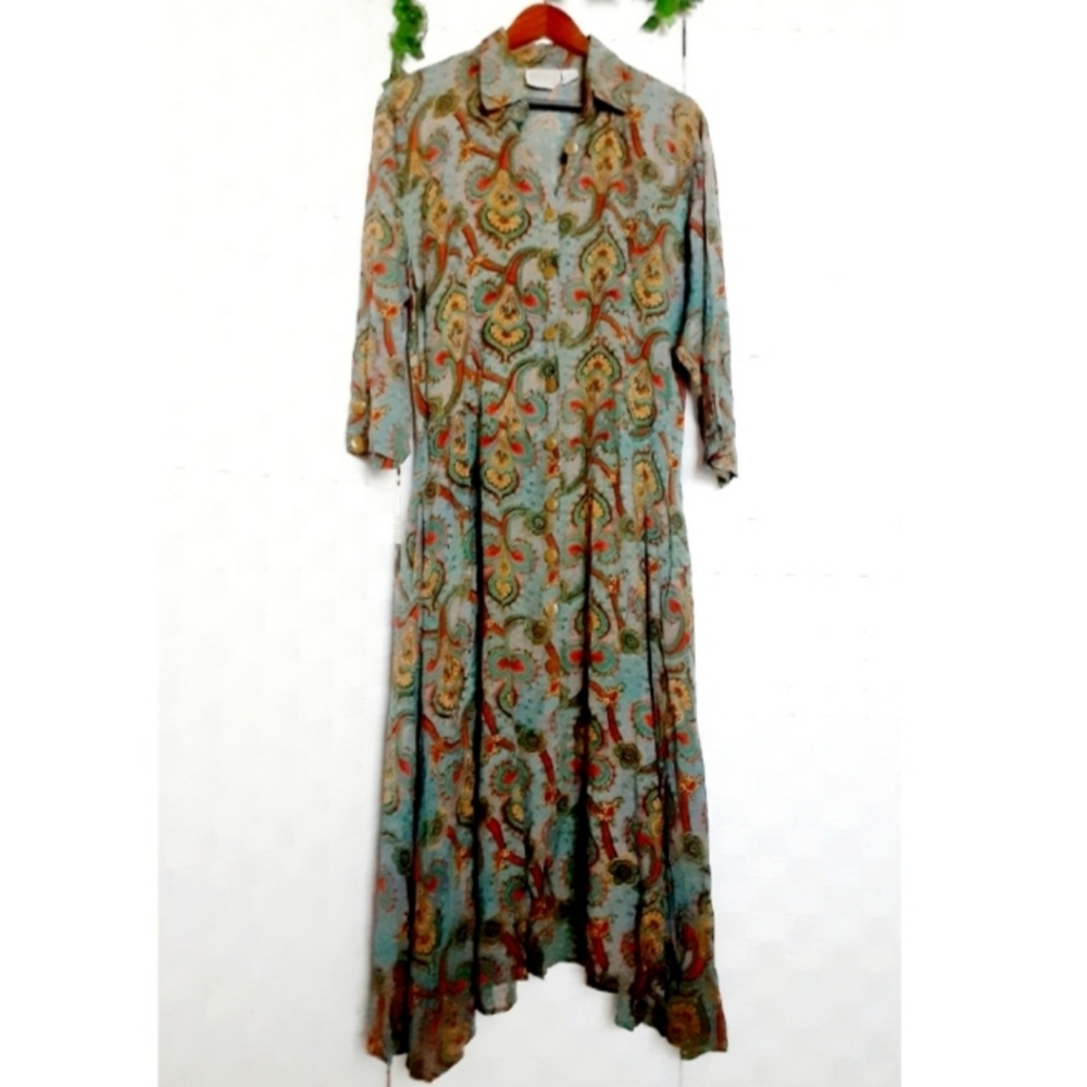 Passports of Pier 1 Imports Assymetric Print Dress